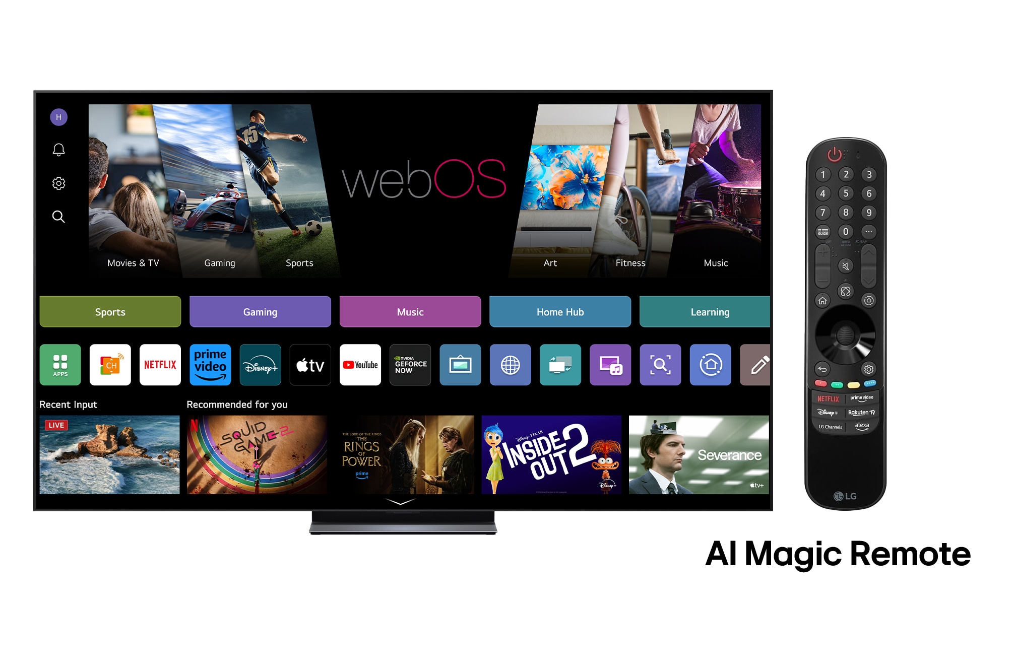 LG OLED evo AI C5E de 83 inch, 4K Smart TV, 2025, front, OLED83C5ELA, thumbnail 3